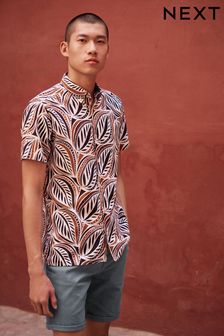 Neutral Hawaiian Printed Short Sleeve Shirt (C83269) | 21 €