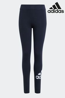 Schwarz - Adidas Sportswear Baumwoll-Leggings mit grossem Logo (C83324) | 28 €