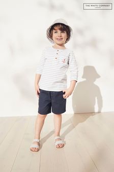 The White Company White Striped Top And Shorts Set (C83449) | €11