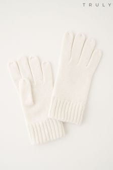 Truly Cream Cashmere Gloves (C83458) | $74
