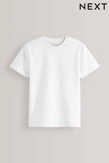 White Regular Fit Short Sleeve 100% Cotton T-Shirt (3-16yrs) (C83639) | $6 - $11