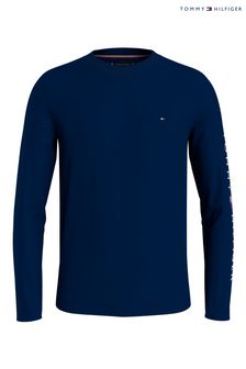 Niebieska koszulka z długim rękawem Tommy Hilfiger (C83823) | 190 zł