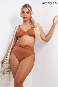 Simply Be Brown Bikini Top (C84009) | €14