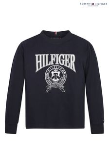 Tommy Hilfiger collegesportshirt met lange mouwen in blauw (C84092) | €44 - €52