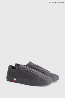 Tommy Hilfiger Grey Modern Vulcanic Leather Trainers (C84244) | OMR47