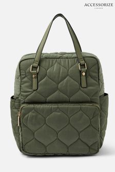Accessorize Green Emmie Quilted Backpack (C84425) | 54 €