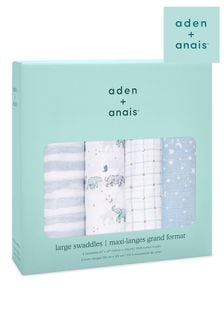 aden + anais rising star Large Cotton Muslin Blankets 4 Pack (C84460) | €63