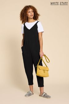 White Stuff Black Jersey Selina Jumpsuit (C84639) | kr789