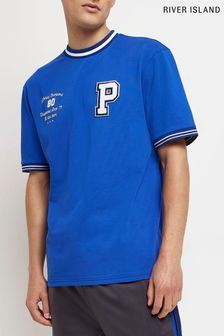River Island Blue Collegiate T-Shirt (C84702) | 31 €