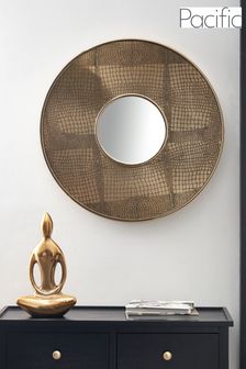 Pacific Brass Croc Effect Mirror (C84929) | €204