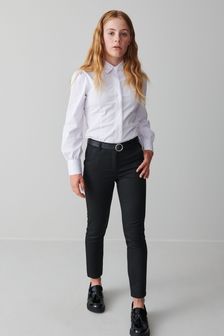 Clarks Senior Girls School Trousers With Belt Accessory