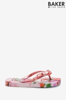 Baker by Ted Baker Pink Bow Flip Flops (C85314) | AED120
