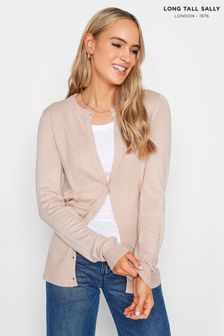 Long Tall Sally Pink Crew Neck Cardigan (C85315) | AED96