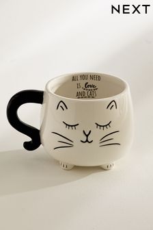 Monochrome Cat Mug