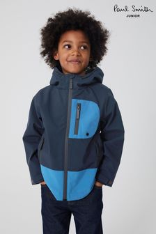 Темно-сиевая куртка для мальчиков из ткани рипстоп Paul Smith (C85698) | €183