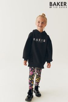 Baker by Ted Baker Floral Black Legging and Hoodie Set (C85745) | AED207 - AED234