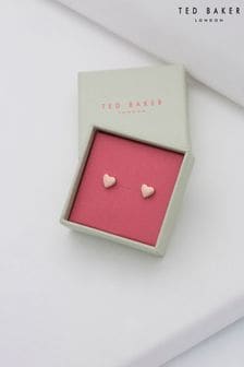 Roségoldfarben - Ted Baker Harly:  Tiny Heart Stud Earrings (C85915) | 39 €