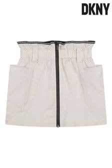 Белая мини-юбка на молнии с карманом DKNY (C86048) | €43 - €53