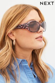 Pink Tortoishell Sparkle Arm Sunglasses (C86053) | 20 €