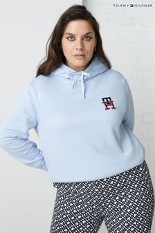 Tommy Hilfiger Curve Blue Embroidered Hoodie (C86509) | 99 €