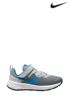 Nike Grey/Blue Junior Revolution 6 Trainers (C86527) | 15,840 Ft