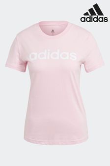 Rosa - adidas Sportswear Essentials T-Shirt in Slim Fit mit Logo (C86781) | 31 €