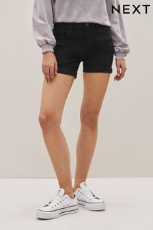 Negro - Pantalones cortos estilo boyfriend de denim (C86881) | 29 €