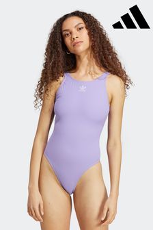 adidas Purple Adicolor Rib Swimsuit (C86926) | 142 zł