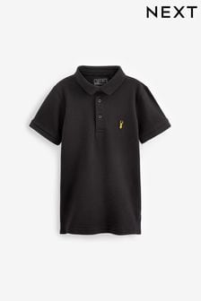 Black Short Sleeve Polo Shirt (3-16yrs) (C87171) | SGD 13 - SGD 22