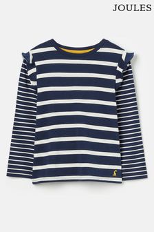 Joules Elora Blue Long Sleeve Jersey T-Shirt (C87257) | kr194 - kr246