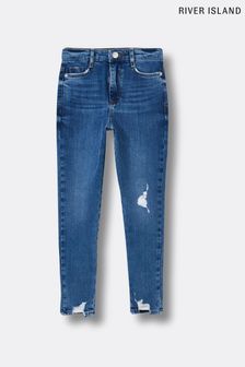 River Island Blue Medium Mid Authentic High Rise Jeans (C87441) | €22.50 - €31