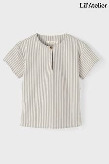 Кремовая рубашка в тонкую полоску Lil Atelier (C87514) | €22