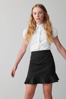 Clarks Black Senior Girls School Peplum Skirt (C87612) | AED83 - AED94