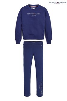 Tommy Hilfiger Essential Set mit Pullover und Leggings, Blau (C87618) | 57 € - 69 €