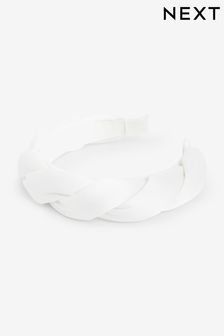 White Satin Padded Twist Headband (C87807) | €11.50