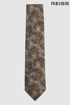 Reiss Grey Galaxy Paisley Print Tie (C87856) | $103