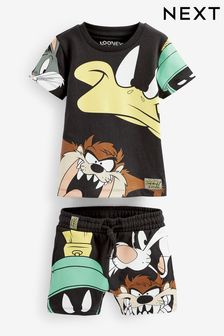Black Looney Tunes T-Shirt and Shorts License Set (3mths-8yrs) (C87857) | 7 BD - 9 BD