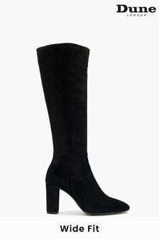 Dune London Black Siren Stretch Knee High Boots (C88282) | €210