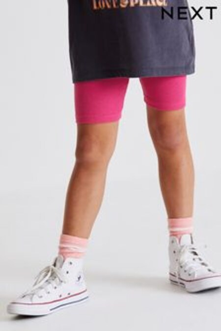 Rose - Shorts cycliste côtelé en jersey doux (3-16 ans) (C88340) | €4 - €6