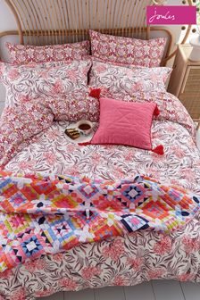 Joules Pink Garland Floral Duvet Cover and Pillowcase Set (C88417) | €89 - €163
