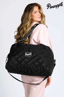 Pineapple Black Quilted Holdall Bag (C88943) | $51