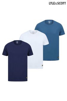 Lyle & Scott Maxwell Loungewear White T-Shirts 3 Pack (C89078) | BGN 89