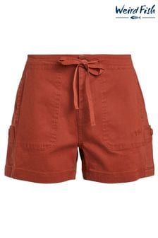 Weird Fish Willoughby Brown Organic Cotton Summer Shorts (C89335) | €18.50
