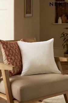 White 45 x 45cm Soft Velour Cushion (C89380) | AED35