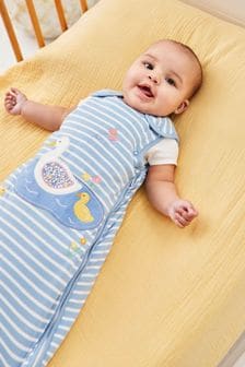 JoJo Maman Bébé Blue Duck Appliqué 2.5 Tog Baby Sleeping Bag (C89465) | NT$1,490