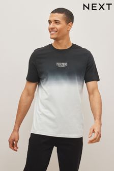 Black/Grey Dip Dye T-Shirt (C89483) | €9