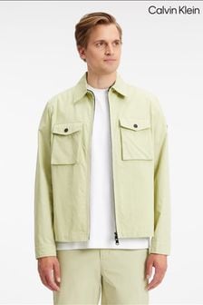 Calvin Klein Leichte Hemdjacke aus recycelten Materialien, Grün (C89667) | 140 €