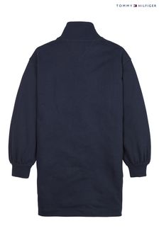 Tommy Hilfiger Blue Varsity Mock Neck Dress (C90158) | €34 - €40