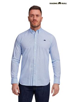 Raging Bull Blue Long Sleeve Geo Print Shirt (C90195) | 93 € - 106 €