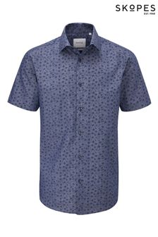 Skopes Tailored Fit Denim/Navy Flowers Casual Shirt (C90210) | 47 €